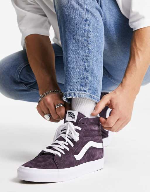 Burgundy and blue clearance vans