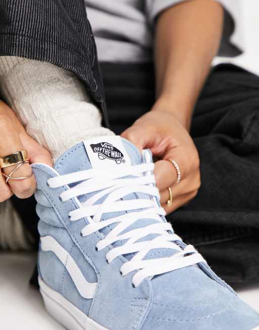 Baby blue shop suede vans