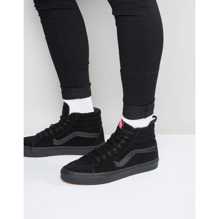 Vans hi cut on sale black