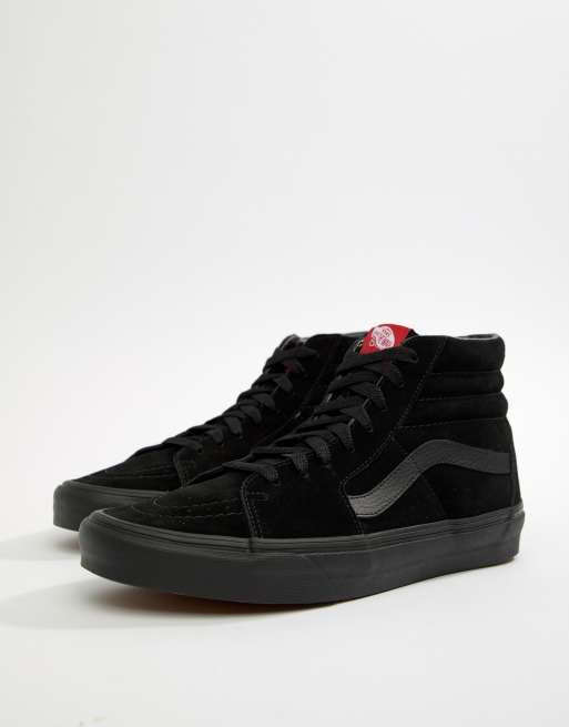 Vans SK8-Hi suede trainers in black | ASOS