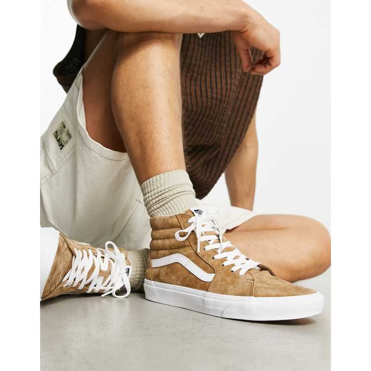 Vans SK8 Hi suede trainers in brown