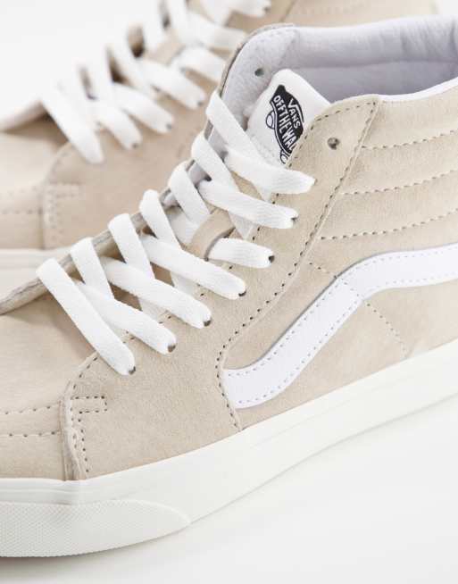 Vans sk8 hi store beige suede