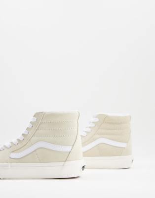 cream vans high tops