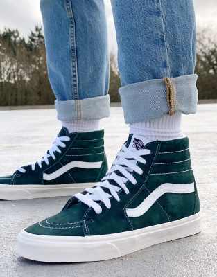 Vans mens sk8-hi reissue suede hi-tops kombu green sale