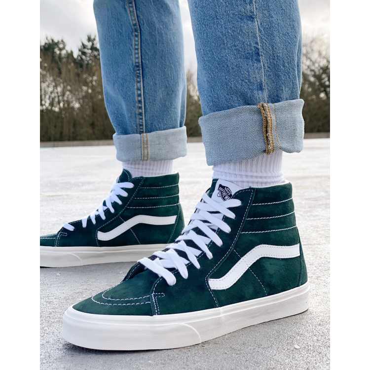 Sk8 hi vans with on sale jeans