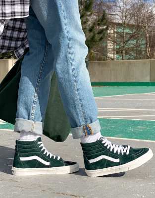 vans green trainers