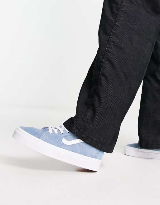 Vans sk8 hi hot sale blue fog