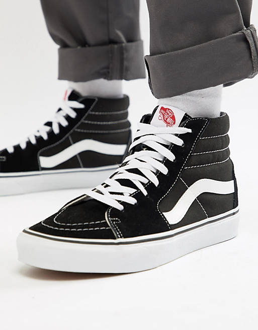 Vans – Sk8-Hi – Svarta sneakers