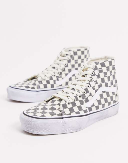 Womens checkered store vans high tops