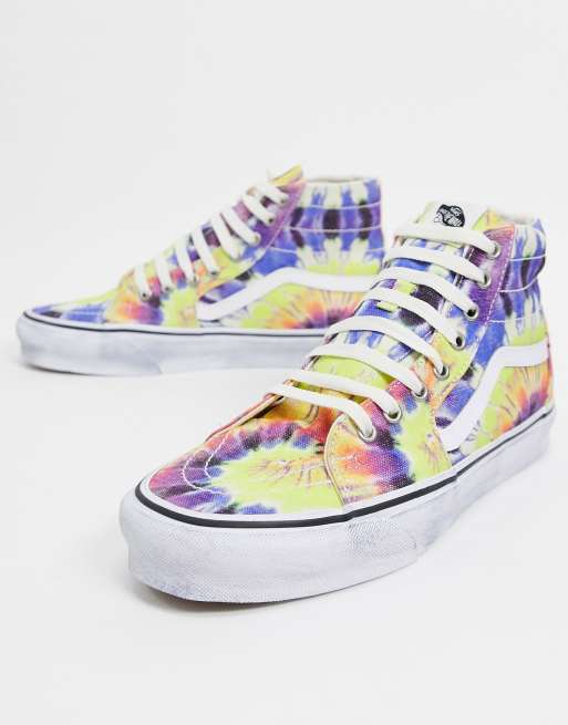 Tie dye vans high hot sale tops