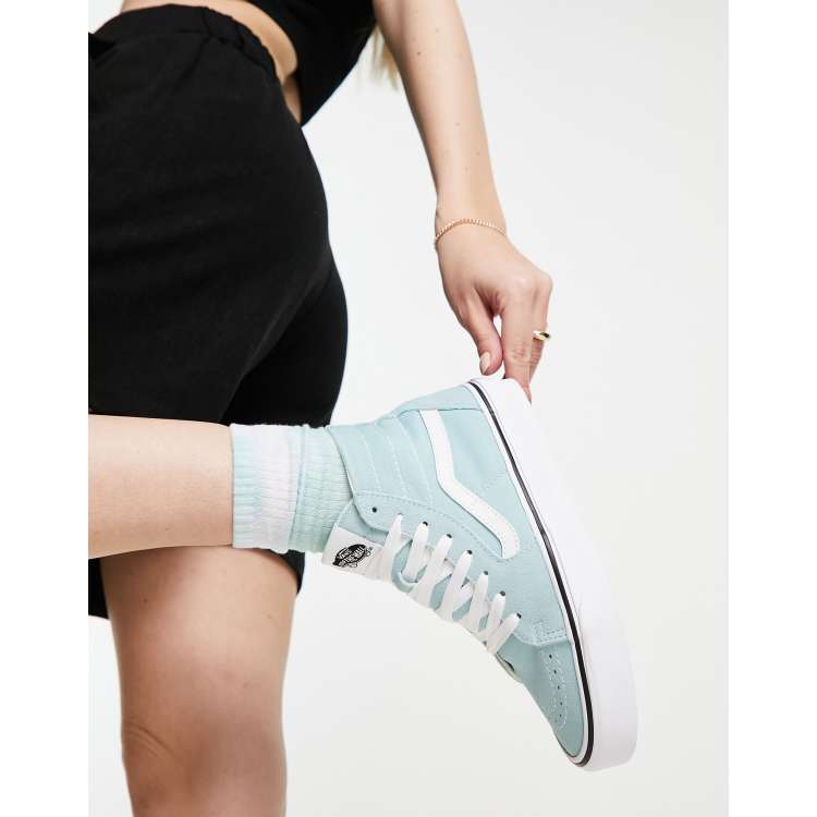 vans sk8 hi aqua haze