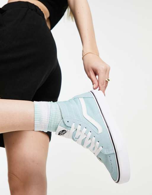 Aqua haze true white on sale vans