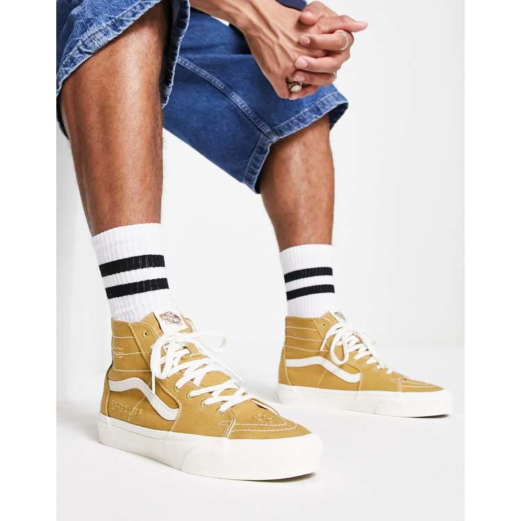 Mustard yellow 2025 vans sk8 hi