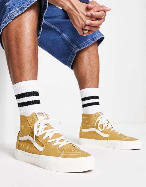 Vans mid tops clearance gold