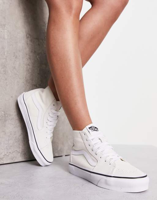 Vans discount sk8hi white