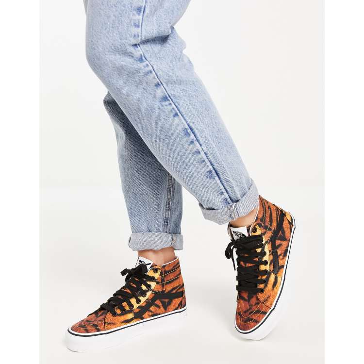 Desempleados Por nombre cinta Vans SK8-Hi Tapered sneakers in tiger | ASOS