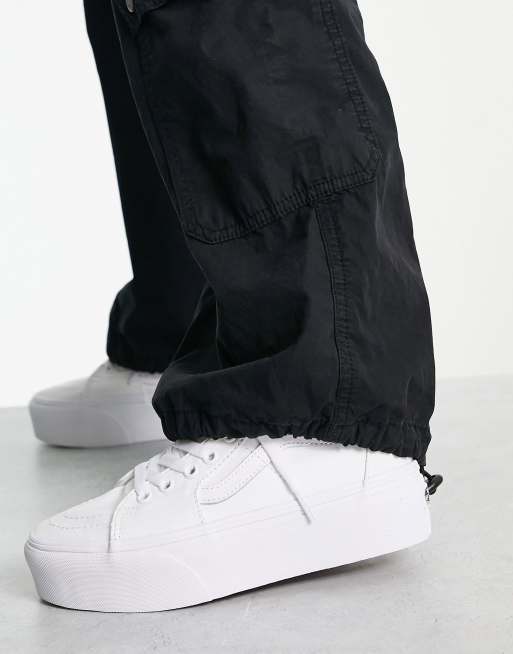 Vans SK8-Hi tapered stackform sneakers in black and white