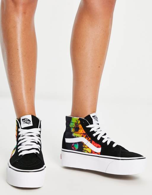 Tie dye store platform vans