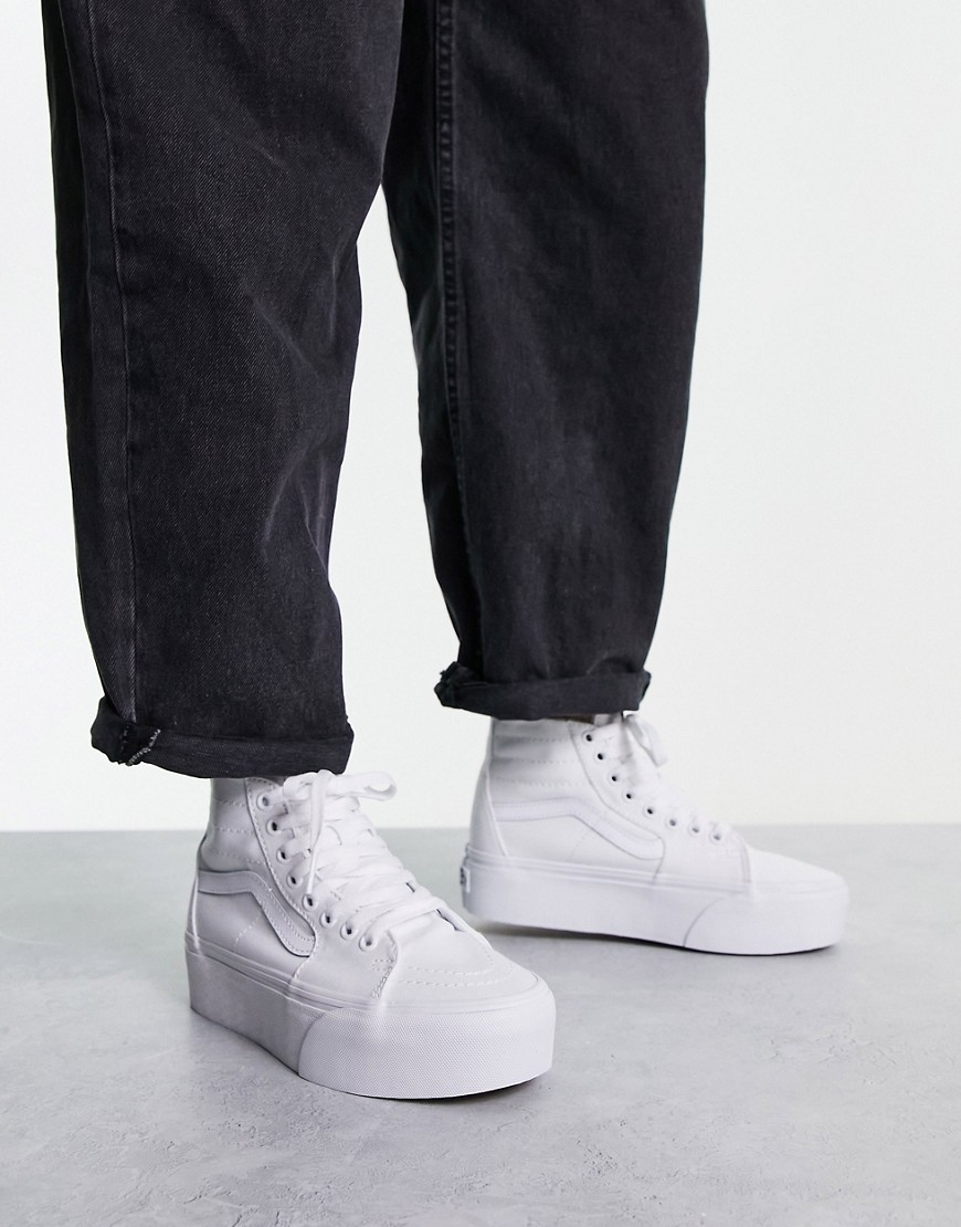 Vans SK8-Hi tapered Stackform trainers in white