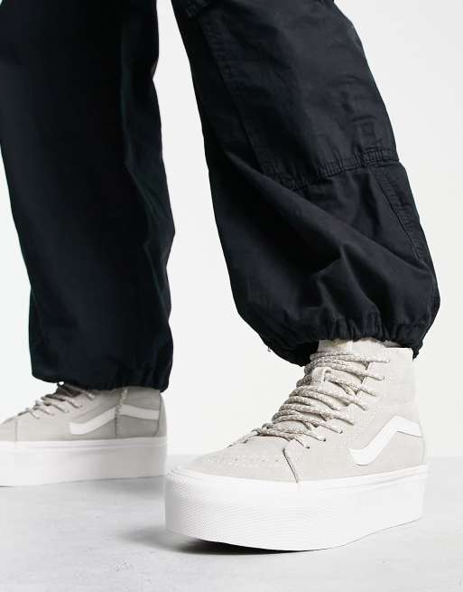 Vans high top on sale laces