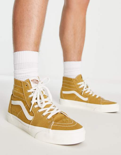 Mustard yellow vans sales high tops