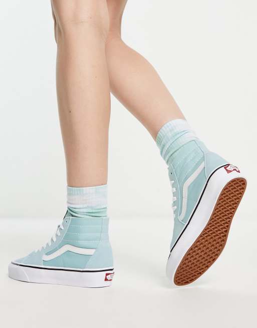 Vans sk8 hot sale hi aqua