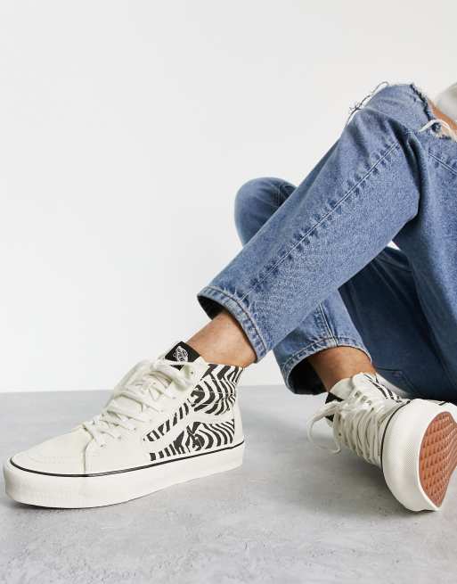 Vans SK8-Hi tapered trainers in zebra print