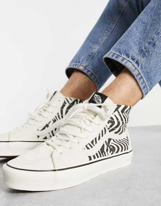 Vans SK8-Hi tapered trainers in zebra print