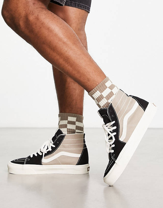 Vans - sk8-hi theory trainers in colour block