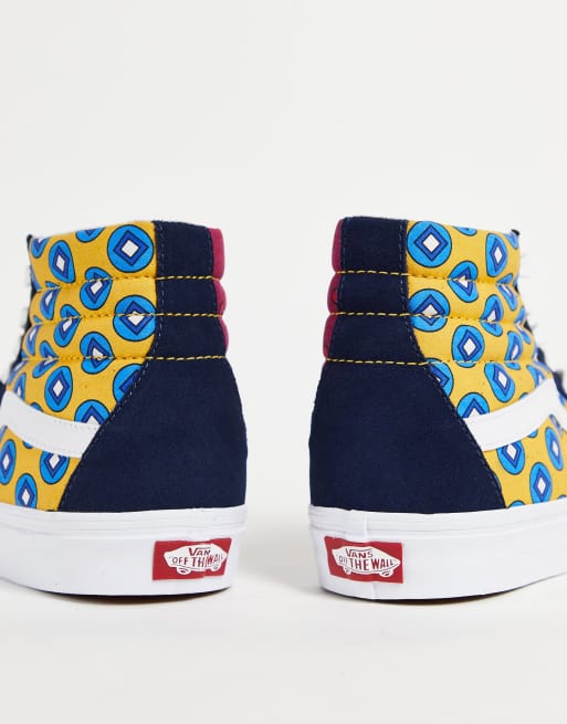 Vans – SK8-Hi Tie – Kolorowe buty sportowe z mieszanym wzorem , 2 z 4