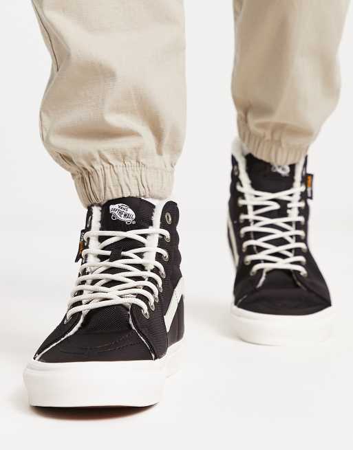 sherpa lined high top vans