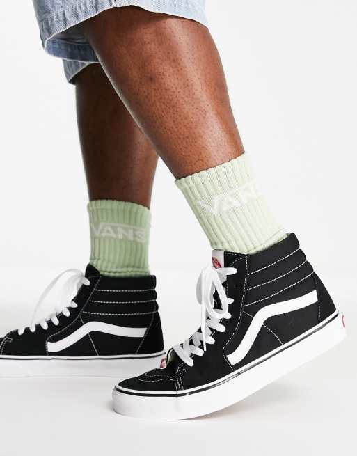 Vans old skool hi black sale