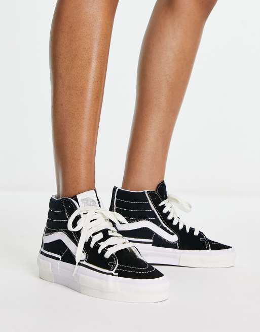 Vans SK8-Hi trainers in black , 4 of 4