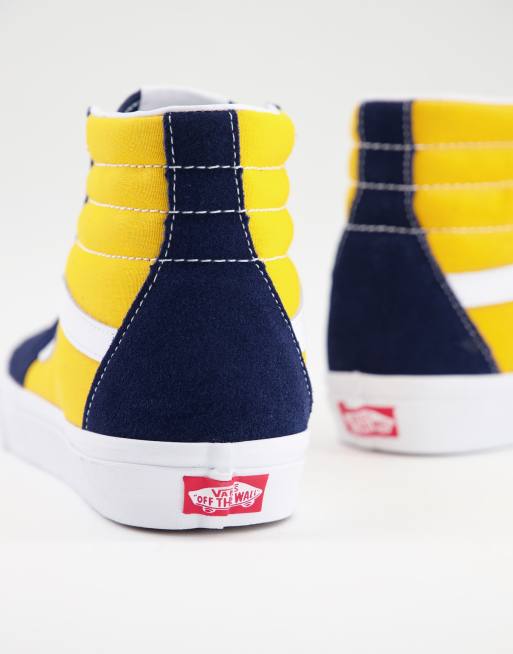 Blue yellow vans sale