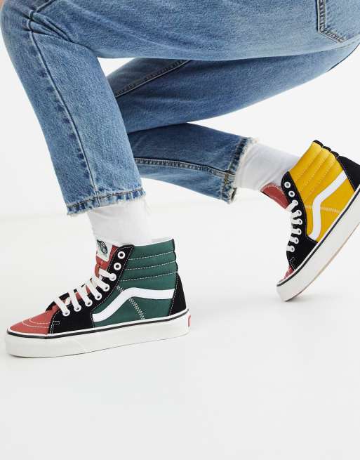 Color block vans store high top