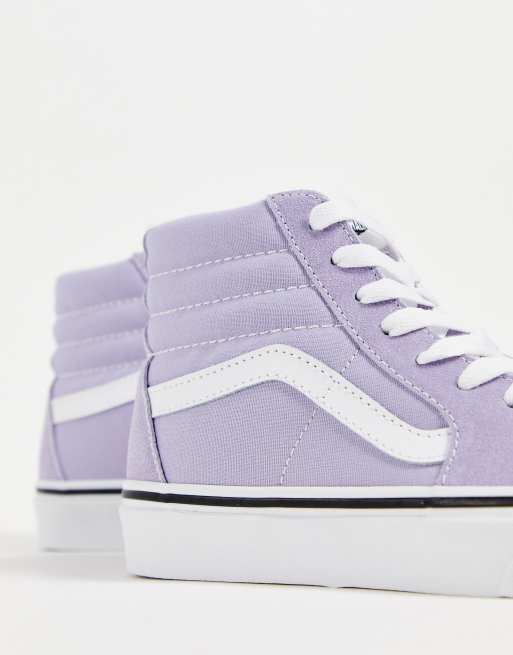 Light purple 2025 high top vans