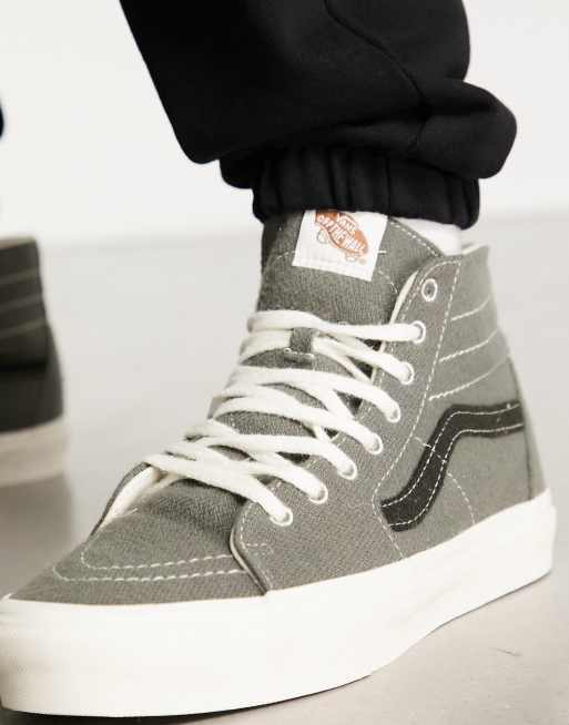 Light grey hotsell vans high tops