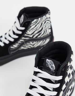 vans sk8 hi zebra