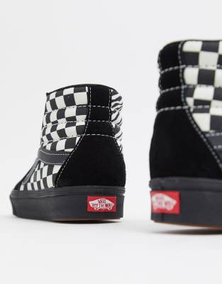 Vans Sk8-Hi zebra sneakers in black | ASOS