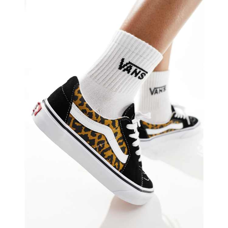 Vans leopard noir sale