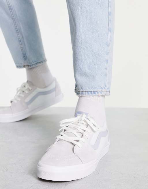 Vans bleu cheap et blanche