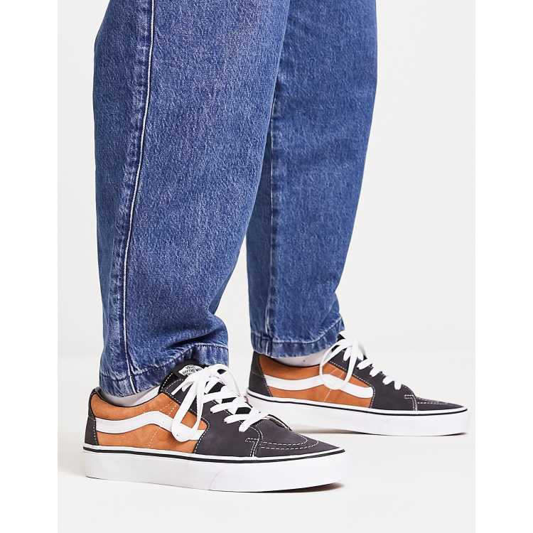 Vans bleu et clearance orange