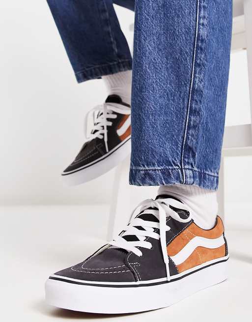 Vans noir outlet orange