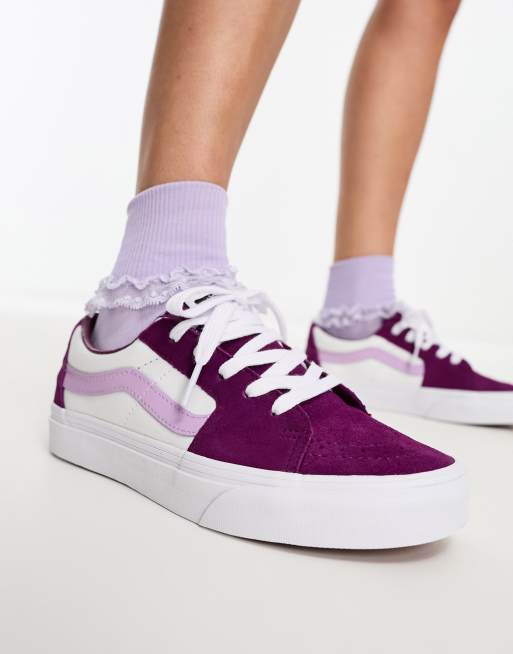 Vans noir et rose hotsell fluo femme