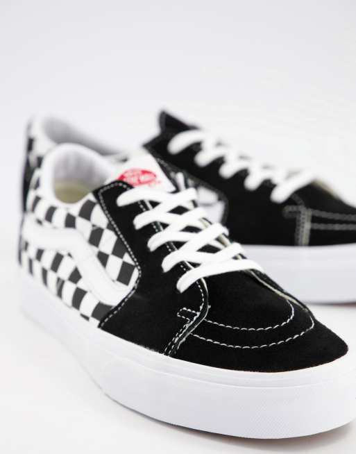 Low store checkered vans