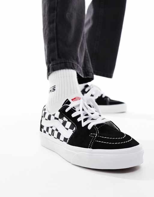 Vans – SK8-Low – Czarne buty sportowe w szachownicę, 2 z 5