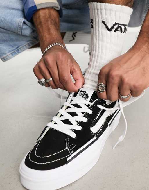 Vans old skool shop low on feet