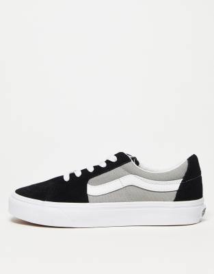 Vans - Sk8-Low - Sneaker in Schwarz und Grau