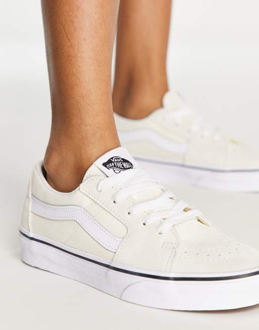 Vans low top all white sale