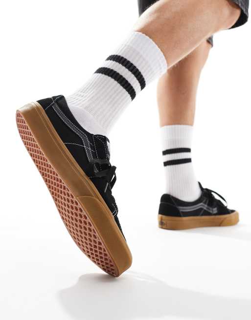 Vans nere basse suola alta sales
